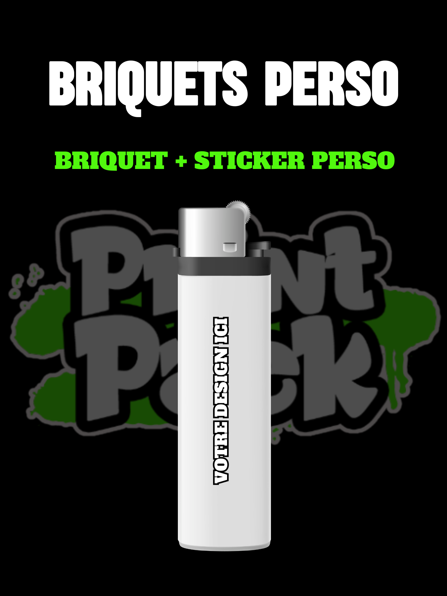 Briquets personnalisés