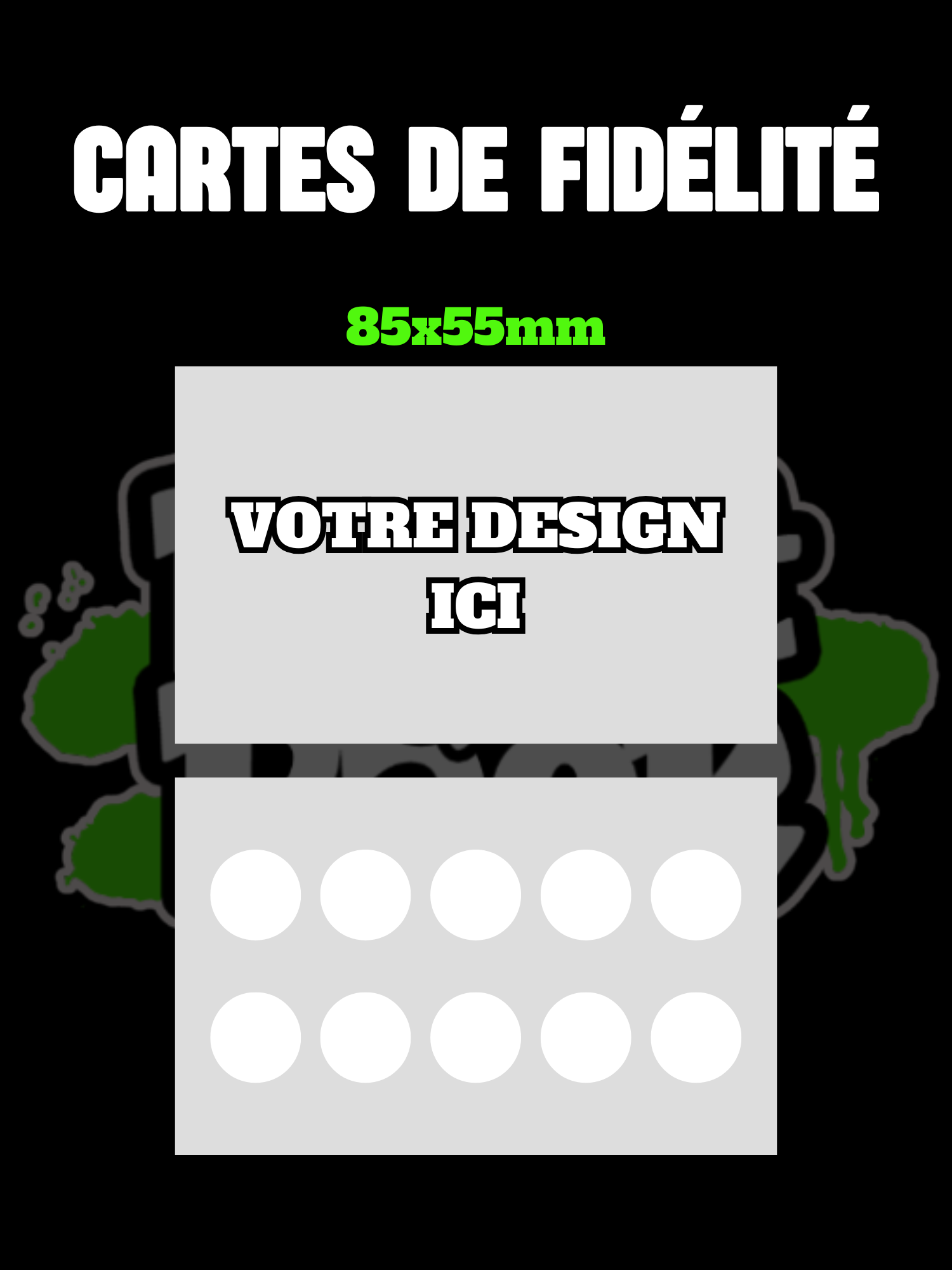 Cartes de fidélité et cartes de visite personnalisées